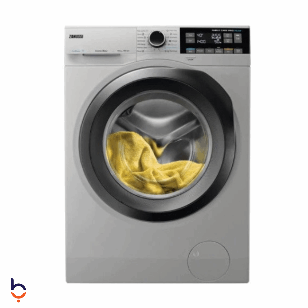 غسالة ملابس اوتوماتيك تحميل امامي زانوسي 10 كيلو بمجفف - فضي - ZWD11683NS