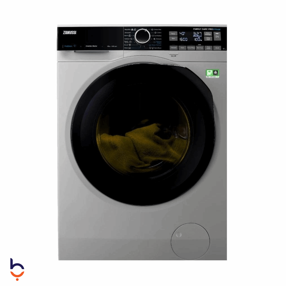 Front Load Automatic Washing Machine Zanussi 10 KG Zanussi Front Loading Clothing, ZW8F1168MS Silver