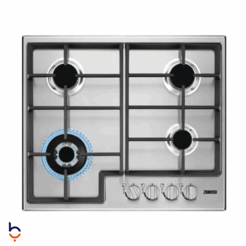 مسطح زانوسي 4 شعلة 60&#215;60 سم - بلت ان ستانلس ستيل - ZGH66424XS