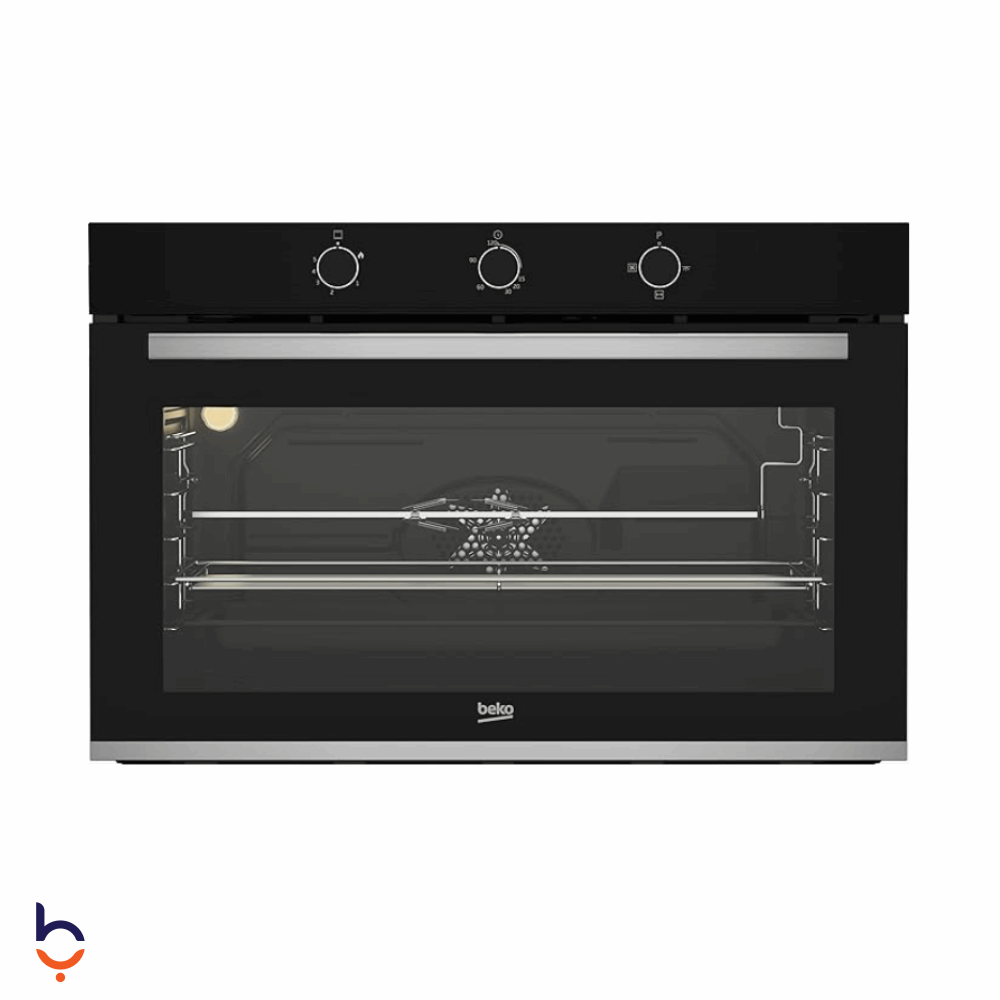 فرن بيكو 90 سم مع شواية، سعة 96 لتر، اسود - BBWHT12104BS