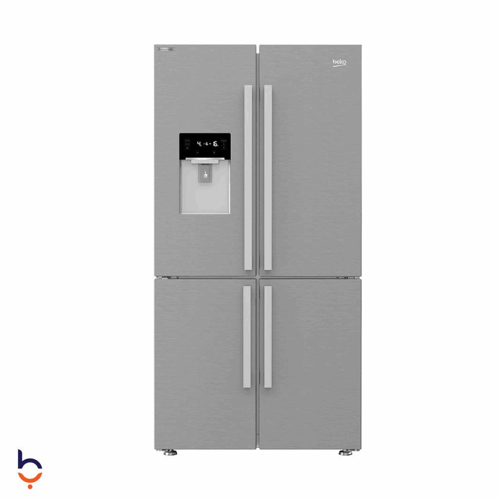 Refrigerator Beko 565 Litre With Inverter Technology - Digital - No Frost - Four Doors - 565 Liters - GNE134626ZXH Stainless Steel