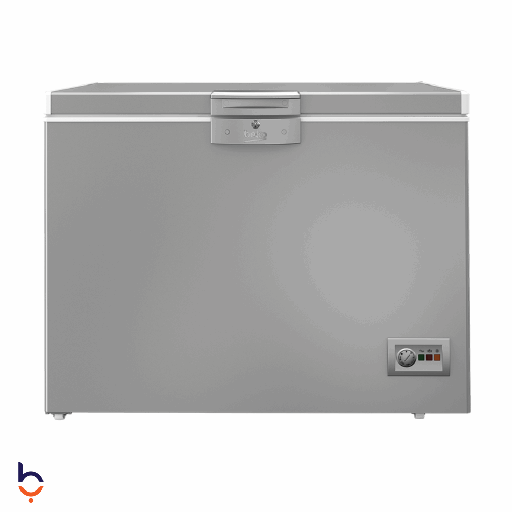 Deep Freezer Beko 300 Liters Horizontal Defrost, Silver - HSA32500SEGH