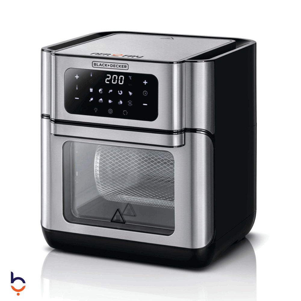 Air Fryer Black &amp; Decker 12 Liters Digital with convection oven - AOF100-B5