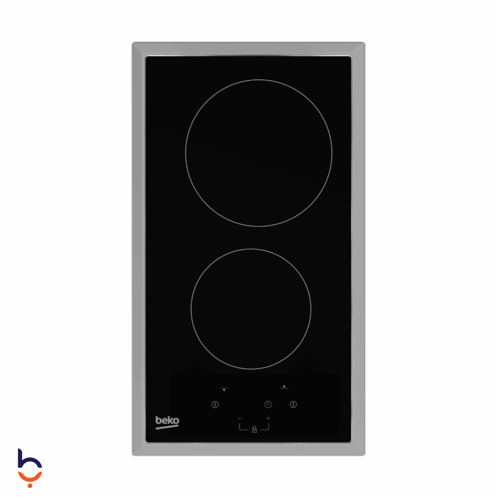 Built-in Electric Hob Beko 2 Burners - Built-in cable - 30 cm - - HDMC 32400 TX Black