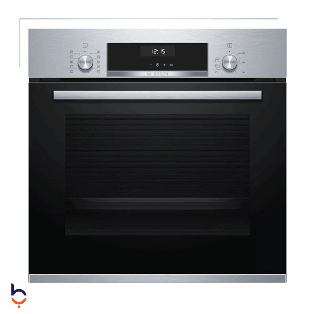 فرن بوش 60 سم 6, 66 لتر- استانلس ستيل- HBJ558YS0G اسود