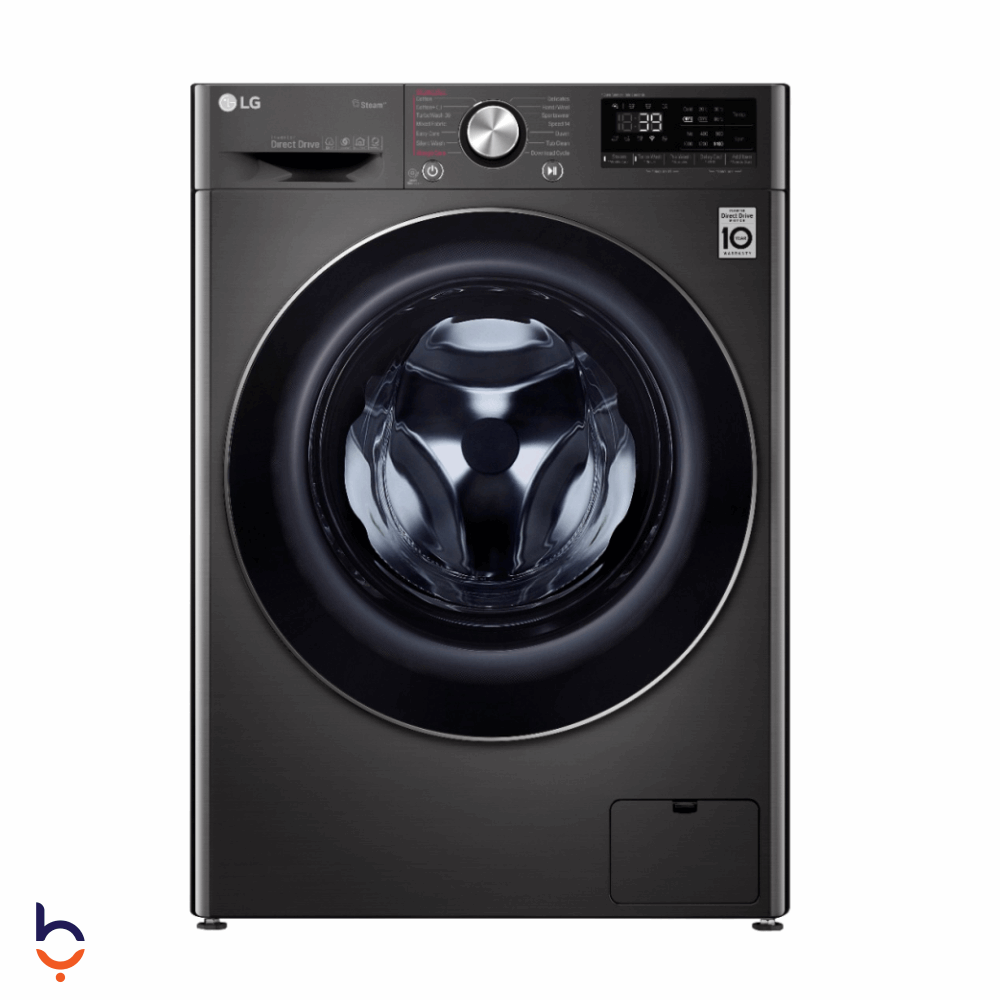 Front Load Automatic Washing Machine LG 9 KG Automatic - Vivace, black - F4R5VYG2E