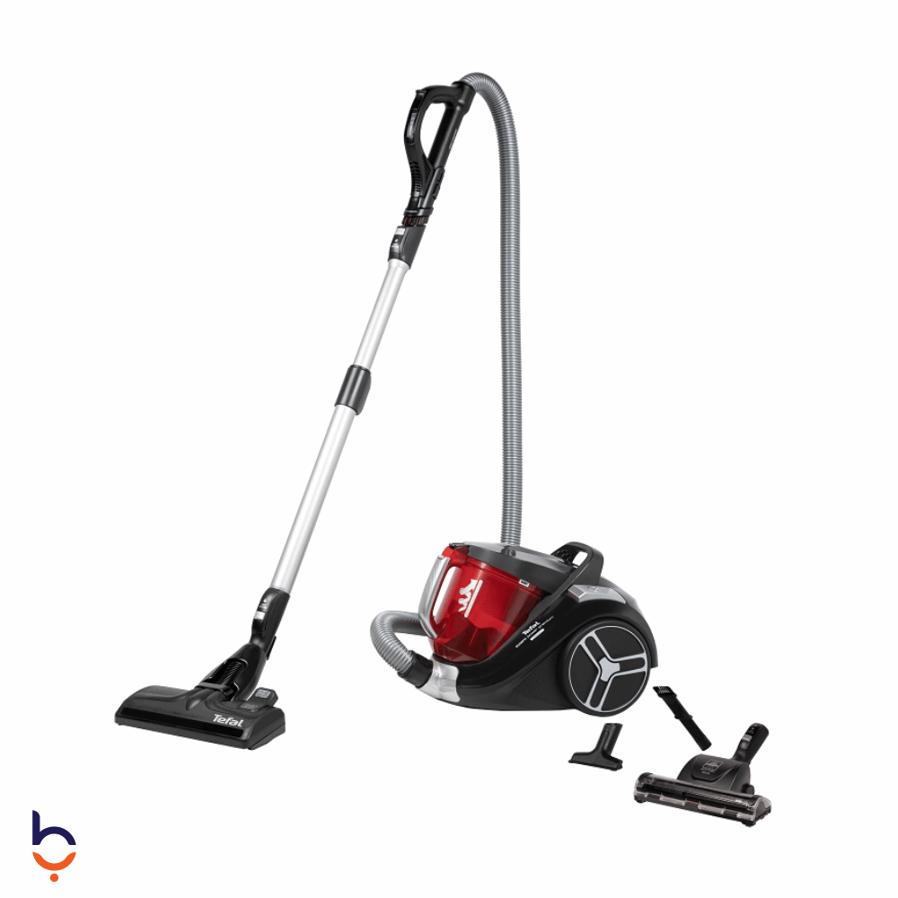 Vacuum Cleaners TEFAL 890 watts Xtent Power Premium, Bagless - 2.5 Liter Capacity, Black and Red - TW4863EG