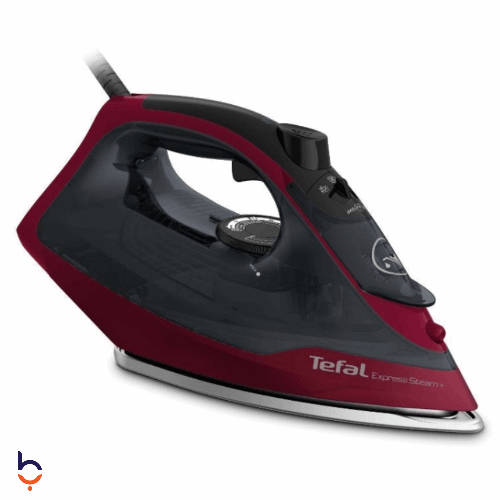 Iron Tefal 2600 Watt Express Steam Plus Steam , Black - FV2869E2