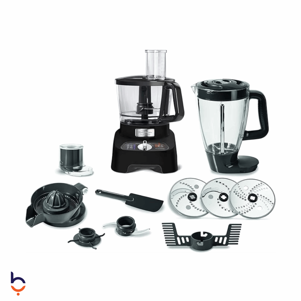 Food Processor Moulinex 1000 Watt Double Force, Black - FP824825