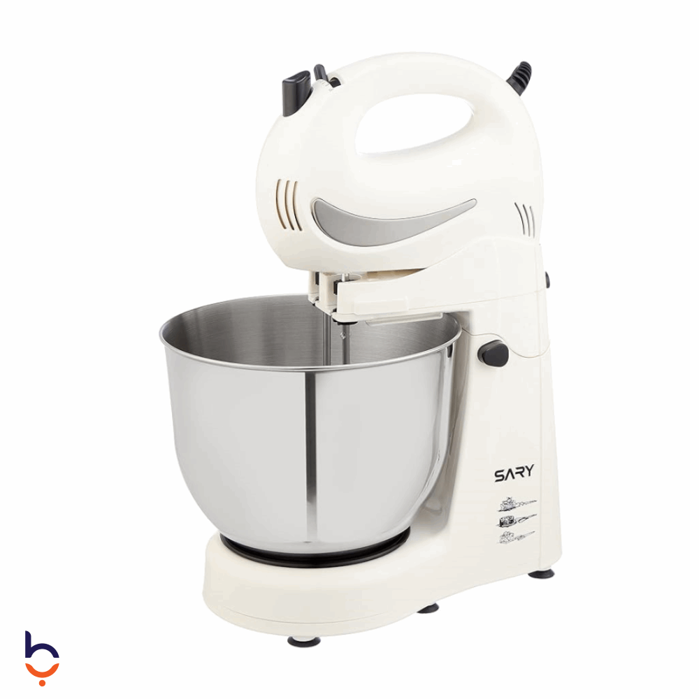 Stand Mixer Sary 4 Liter - With Stainless Bowl - 400 W - White - SRSMW-21006