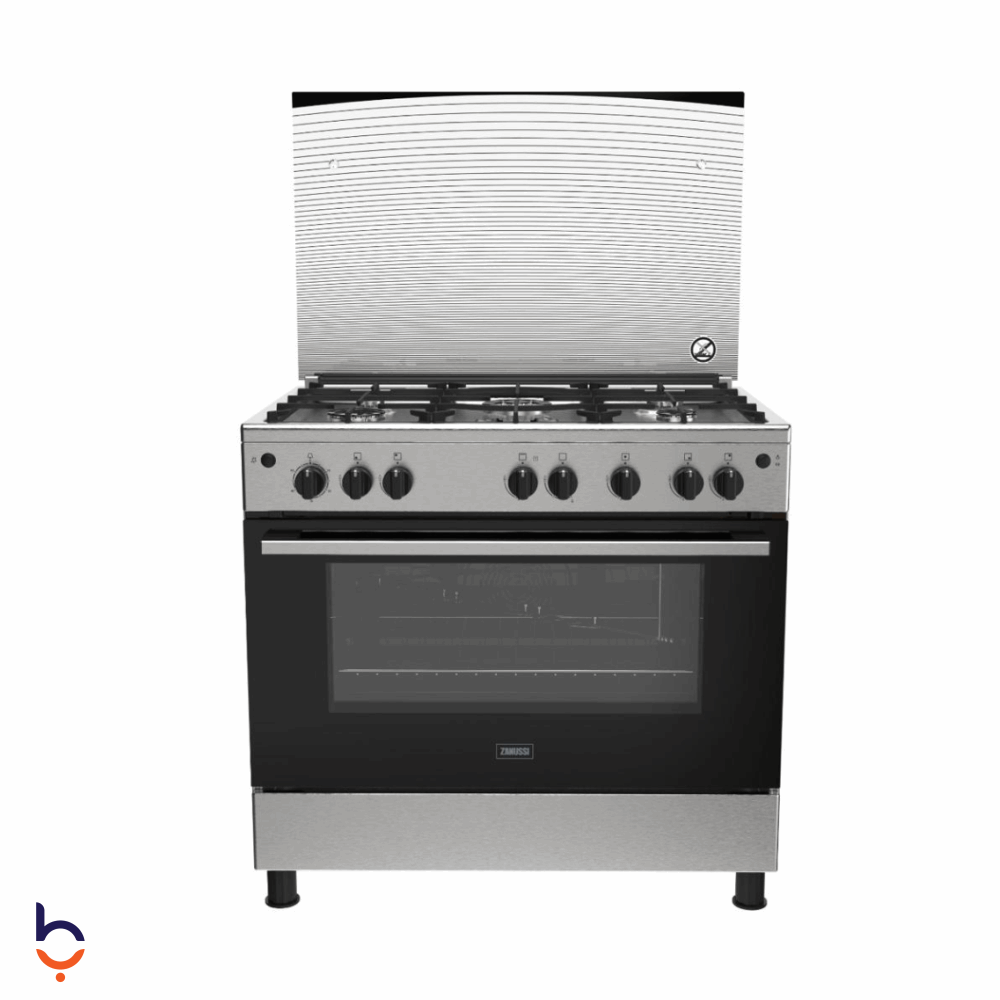 بوتجاز زانوسي 5 شعلة بوتاجاز غاز زانوسي ستيل بلس، 5 شعلة، ستانلس ستيل - ZCG922A6XB ستانلس ستيل