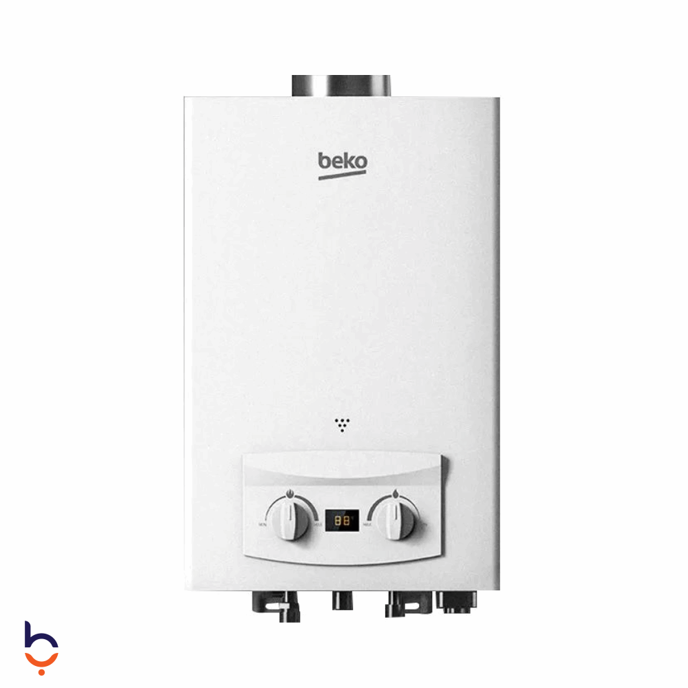 سخان غاز بيكو 6 لتر سخان غاز ديجيتال - BGWH 6LW ابيض