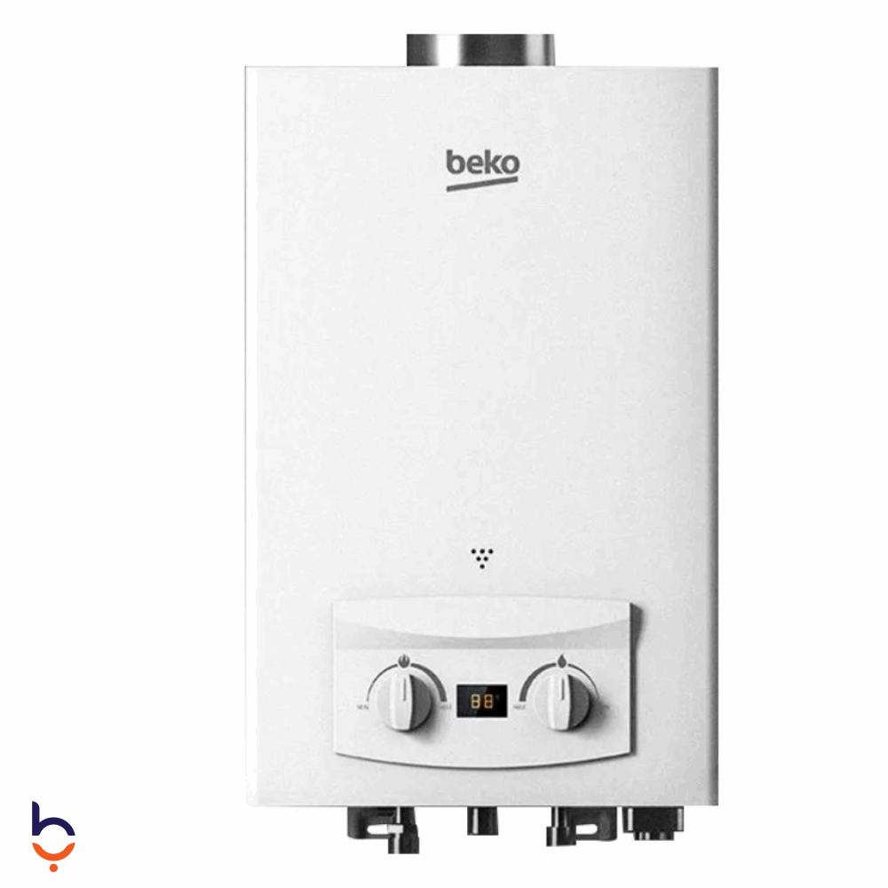 سخان غاز بيكو 6 لتر سخان غاز ديجيتال - BGWH 6LW ابيض