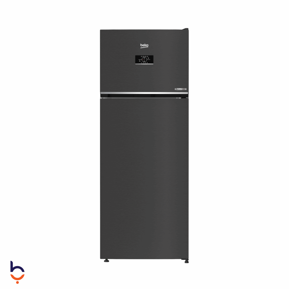 ثلاجة بيكو 406 لتر Beko No-Frost Refrigerator, 406 Liters, Inverter, Silver - RDNG551M20TXBR ستانلس ستيل غامق