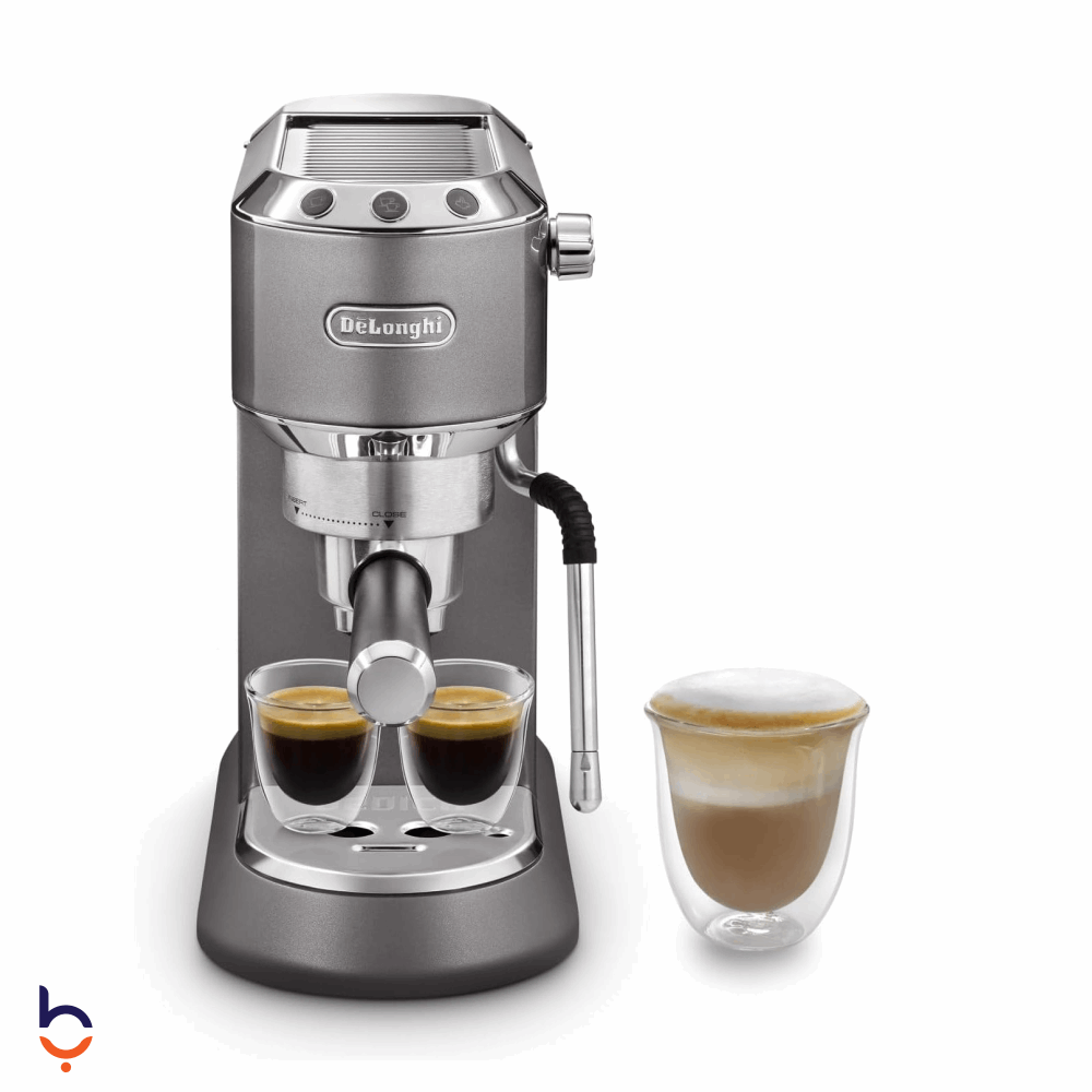 ماكينة صنع القهوة ديلونجي 1 لتر 1450 وات -EC885.GY رمادي
