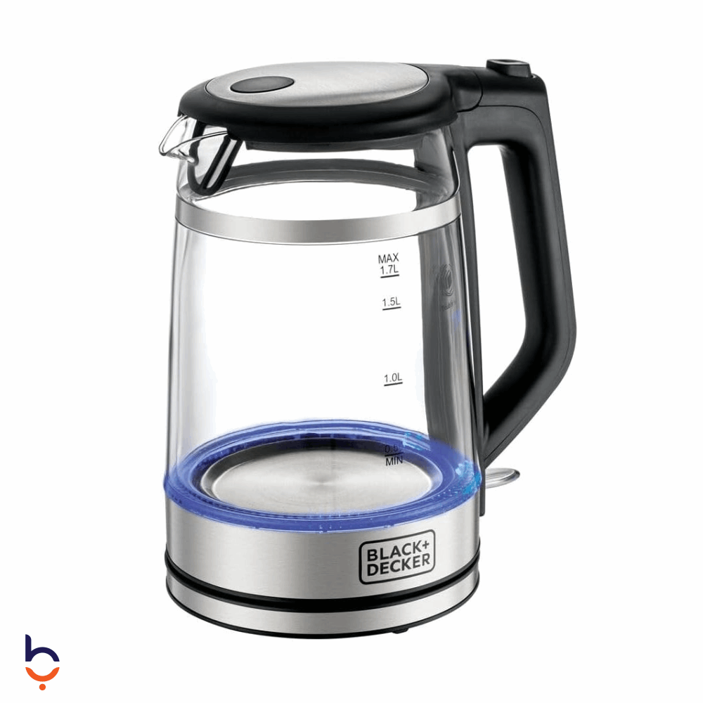 غلاية مياه بلاك اند ديكر 1.7 لتر 2200 وات , GK220-B5 فضي