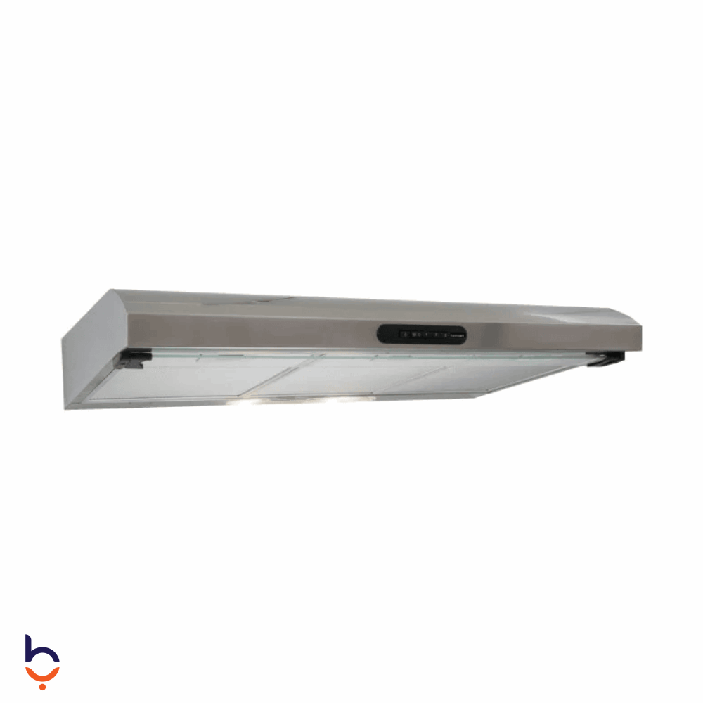 شفاط تربو اير 90 سم 130 وات , MoranLux90 فضي