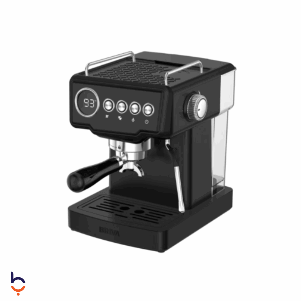 ماكينة صنع القهوة بريفا 1.8 لتر 1350 وات،20 بار،خزان مياة 1.8 لتر،شاشة ديجيتال - 87861-BRIVABLACKBREW اسود