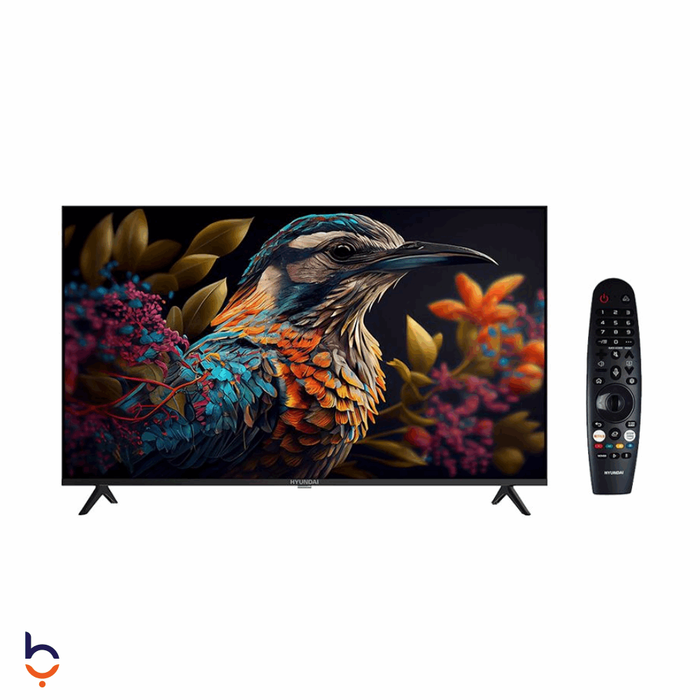 شاشة هيونداي 55 بوصة L55HYNDA650 , بدقة الترا اتش دي 4K مع ريسيفر مدمج اسود