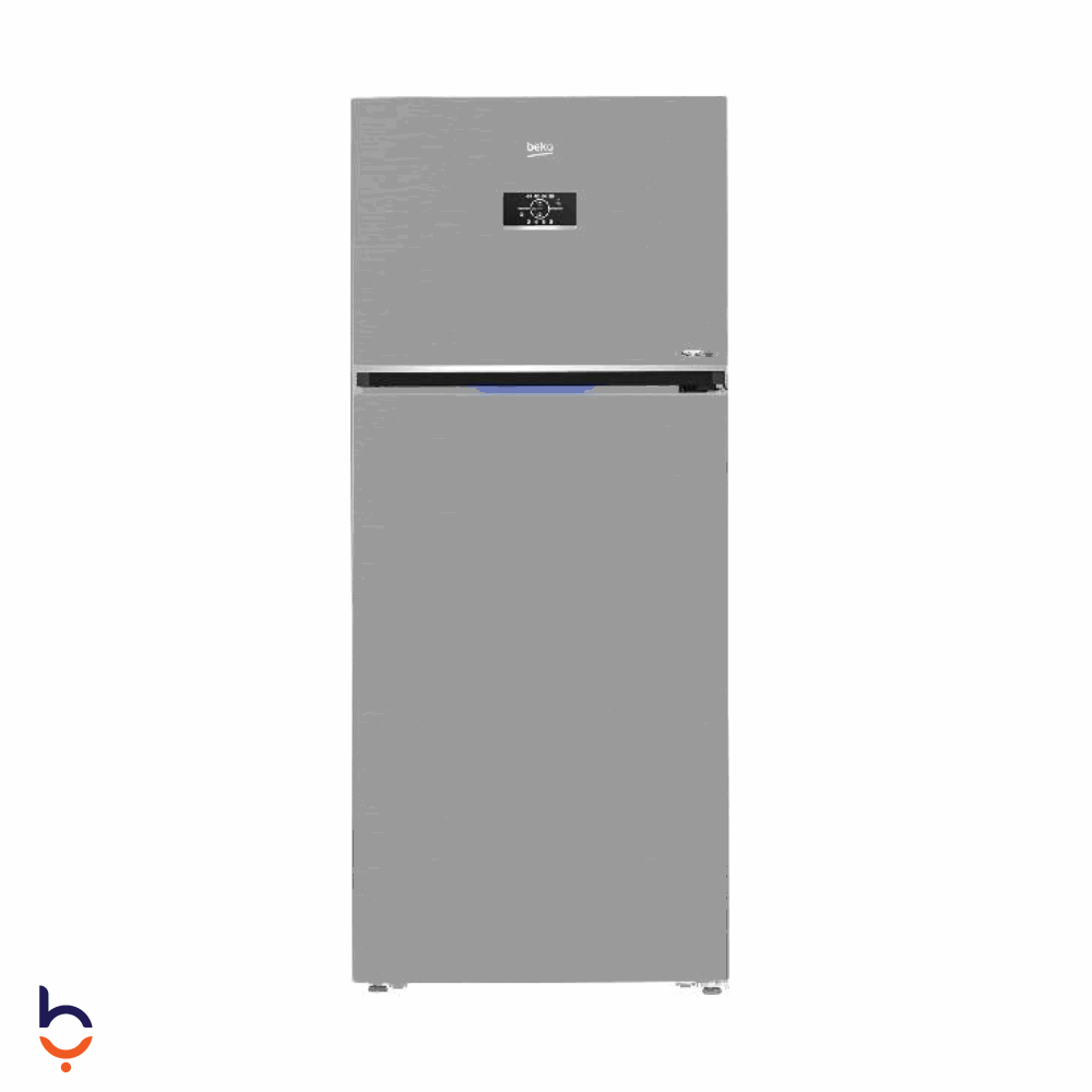 ثلاجة بيكو 455 لتر 2 باب , نوفروست , RDNE455MK فضي