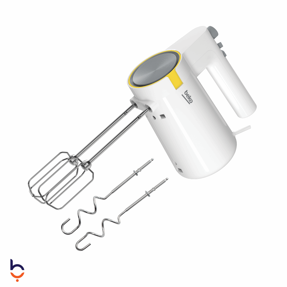 مضرب يدوي بيكو 425 وات جلو بالملحقات, 4 سرعات وسرعه  تربو - HMM 62404 W ابيض