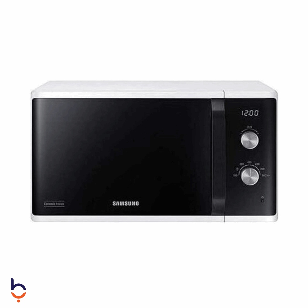 ميكروويف سامسونج 23 لتر 800 وات، شاشة ديجبتال،سولو , MS23K3614AW-GY أبيض