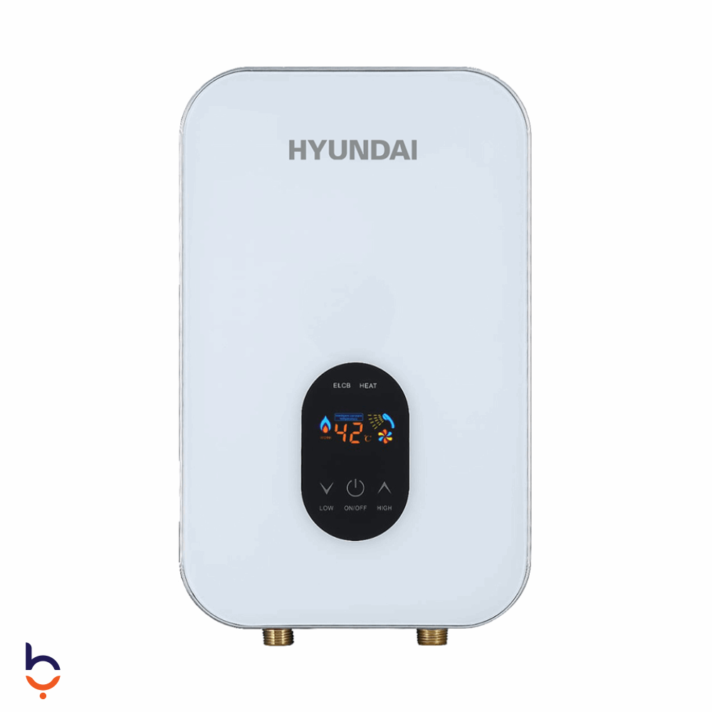 سخان فوري كهربائي هيونداي 9 كيلو وات سخان مياه فوري  تحكم رقمي باللمس , Q0490D-W أبيض