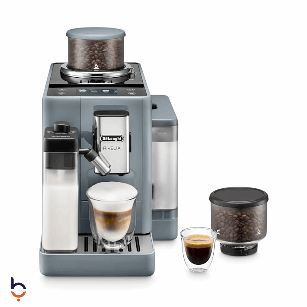 ماكينة صنع القهوة ديلونجي 1450 وات ريفيليا أوتوماتيكية ,  EXAM440.55.G فضي