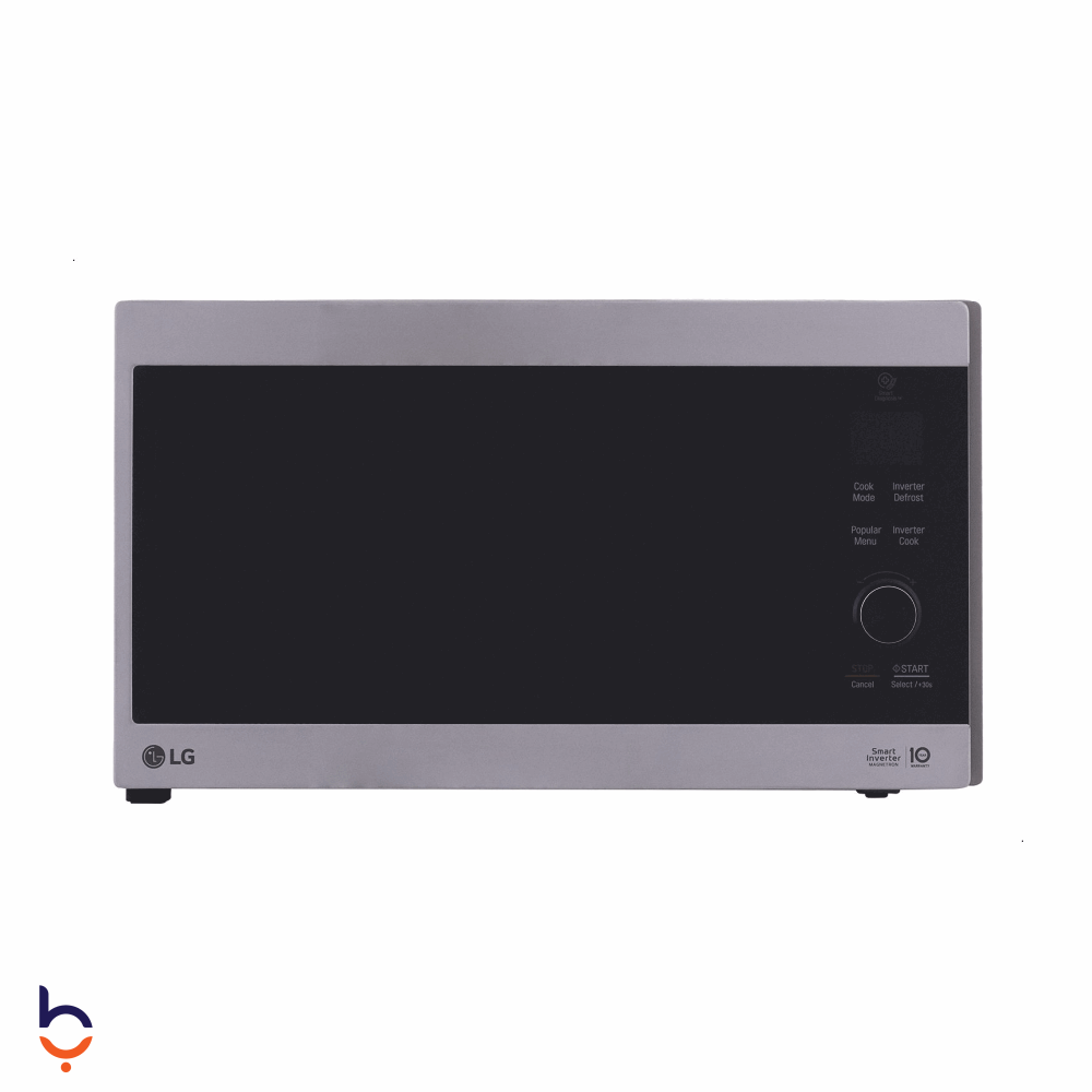 ميكروويف إل جي 42 لتر ديجيتال، انفرتر، بشواية، 1200 وات، MH8265CIS فضي