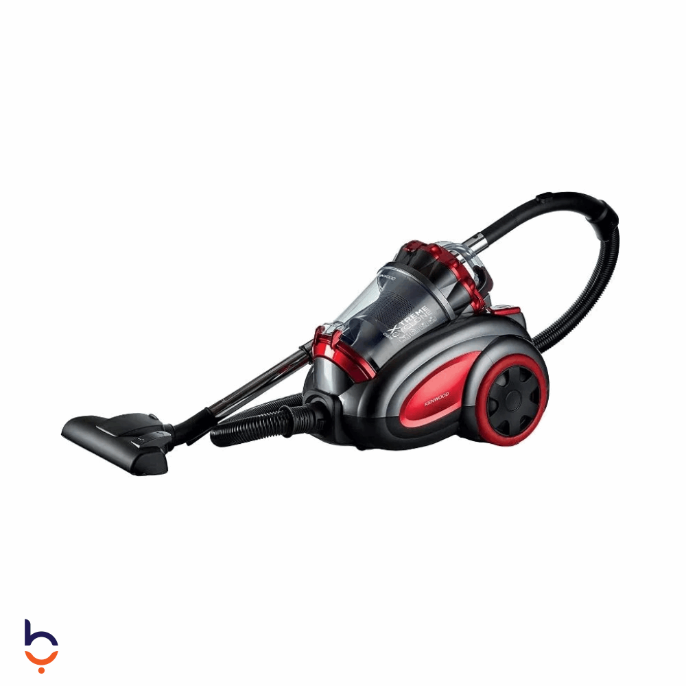 مكنسة كهربائية كينوود 2200 وات بدون كيس - VBP80.000RG اسود واحمر