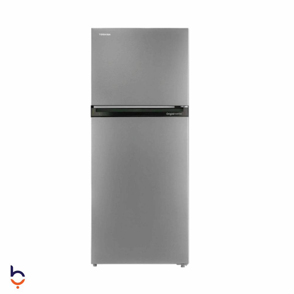 ثلاجة توشيبا 411 لتر ميراكو، انفرتر، نوفروست -  GR-RT558WE-PMN(57) سيلفر