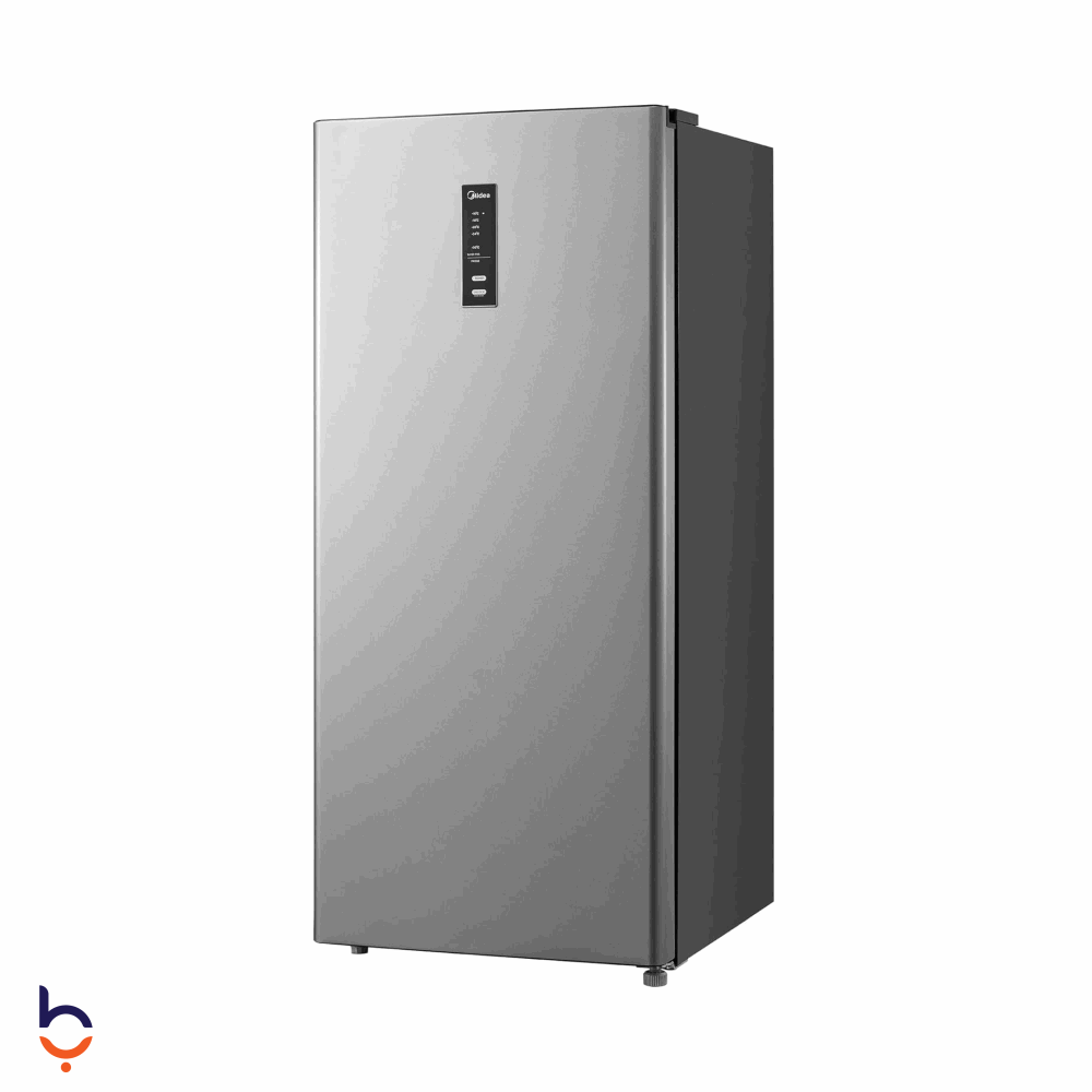 Vertical deep freezer Midea 5 Drawers No Frost Upright Freezer, Digital Display, Inverter - MDRU255FEN50 Silver