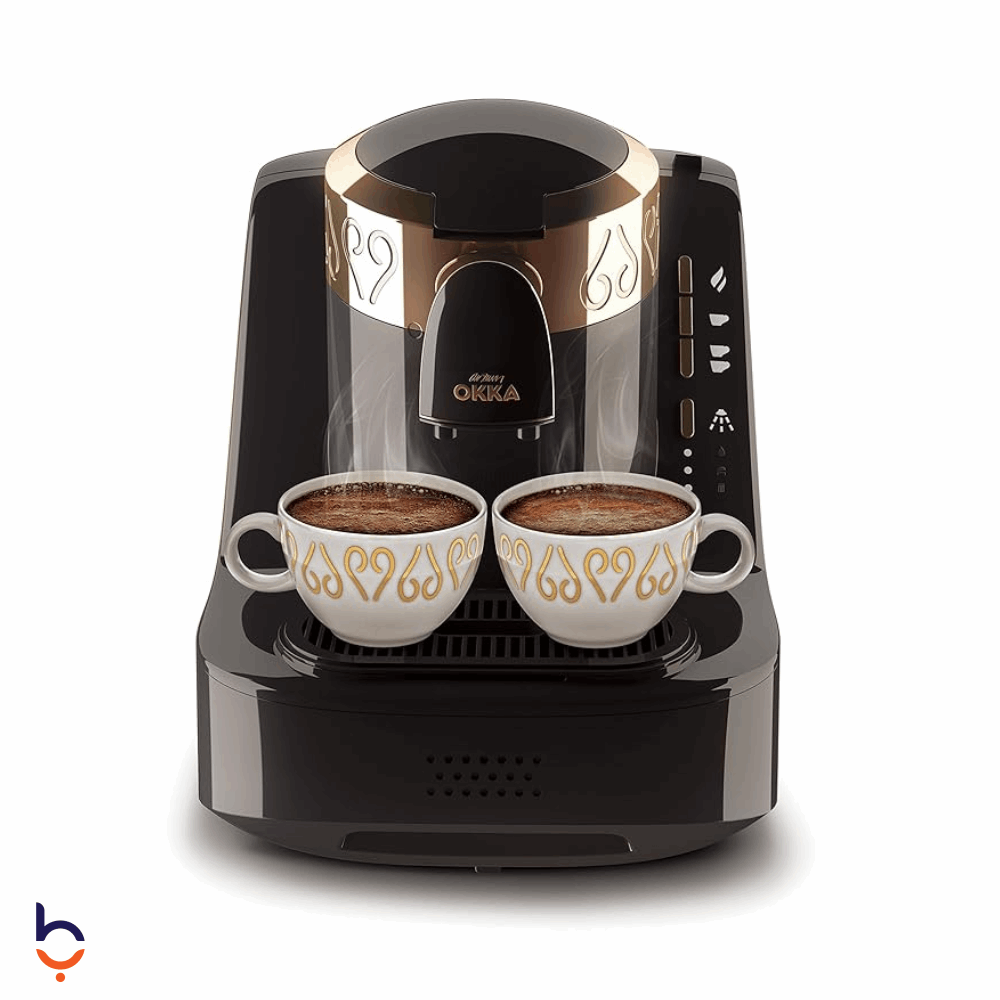 Coffee Machine Arzum Okka 710 watt Turkish Coffee Machine ,  2 Cups - OK001 Black/Copper