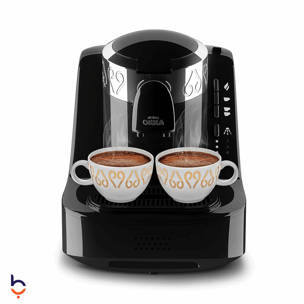 Coffee Machine Arzum okka 710 Watts Turkish Coffee Machine , 2 Cups - OK002 Black/Silver
