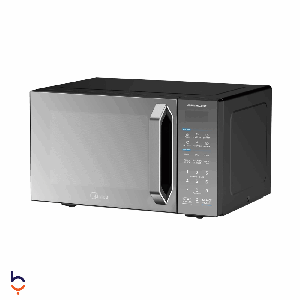 ميكروويف ميديا 25 لتر 900 وات ديجيتال انفرتر بالشواية مع باب مرآة EG9P022MX-B أسود