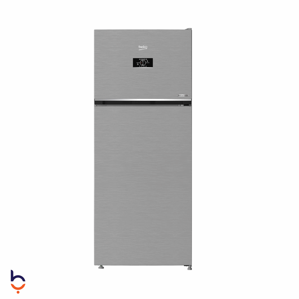 ثلاجة بيكو 420 لتر نوفروست، 2 باب ، شاشة ديجيتال ، انفرتر ، RDNE420K02DXIDTEG سيلفر