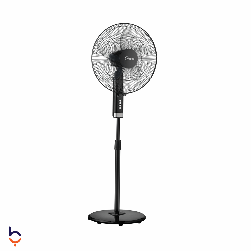 Fan Midea 18 Inch 75W, 5 Blades, 3 Speeds - FS45-25MT-BK Black