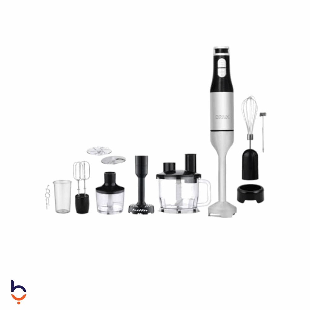 هاند بلندر بريفا 1200 واط كوب سعة 600 مل ملحقات كاملة HB1200 MULTI CHEF BH237HB1200 MULTI CHEF BH237 اسود