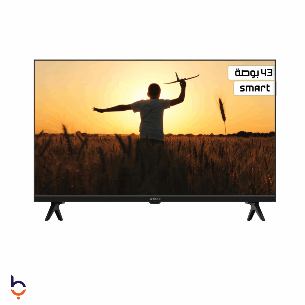 شاشة ويلسون 43 بوصة سمارت اندرويد LED عالي الدقة HD wss43 اسود