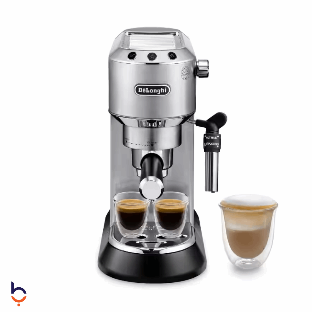 Coffee Machine De Longhi 2 cups Didika style with a pump EC685M Silver