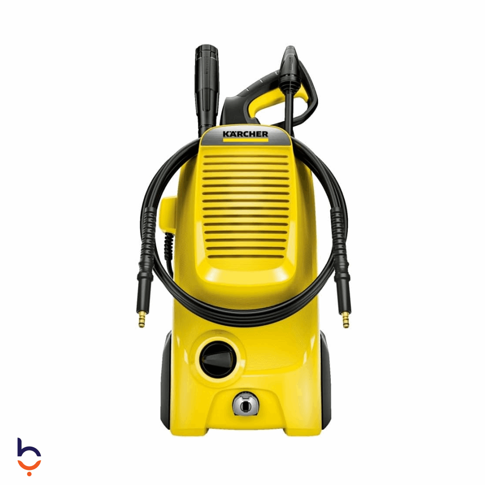 ماكينة غسيل بالبخار كارتشر 145 بار كلاسيكية مدمجة وقابلة للتعديل بتقنية ألمانية K5 Classic Home أصفر