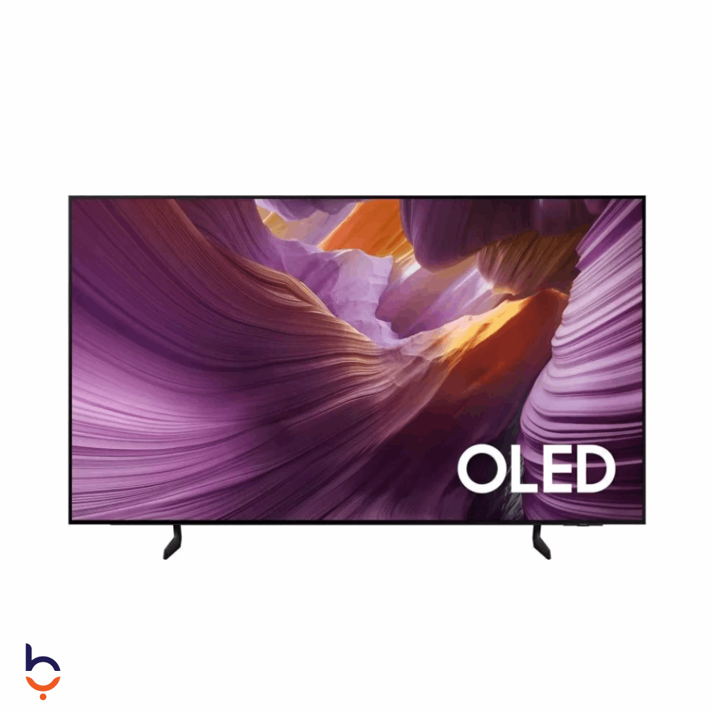 شاشة سامسونج 55 بوصة بدقة 4K طراز QA55S85FAEXEG ، معالج NQ4 AI الجيل الثاني، ترقية 4K بالذكاء الاصطناعي