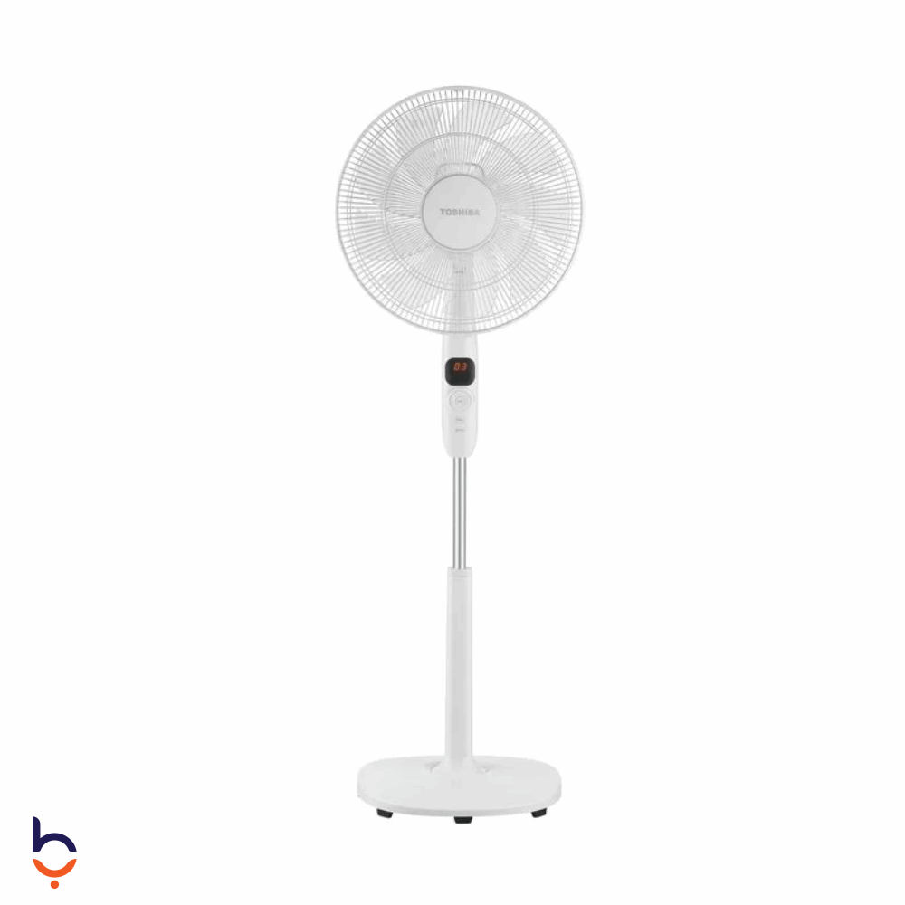 مروحة استاند توشيبا 16 بوصه مع جهاز تحكم عن بعد F-DSD70EG-W أبيض