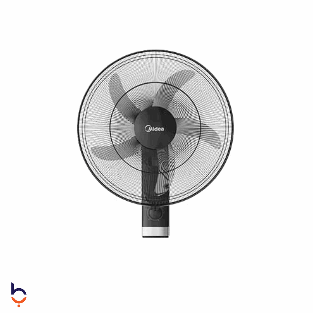 Fan Midea 18 Inch Midea 18-inch wall fan, black color, FW45-25M-BK black