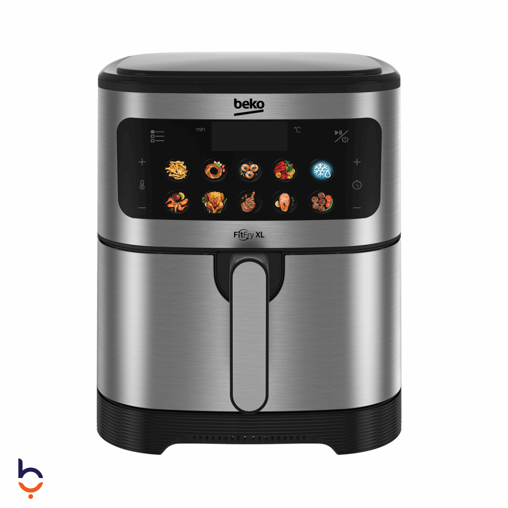 Air Fryer Beko 6.8 liter Beko 1875W 6.8L Stainless Steel Digital Air Fryer FRL 5464 X silver