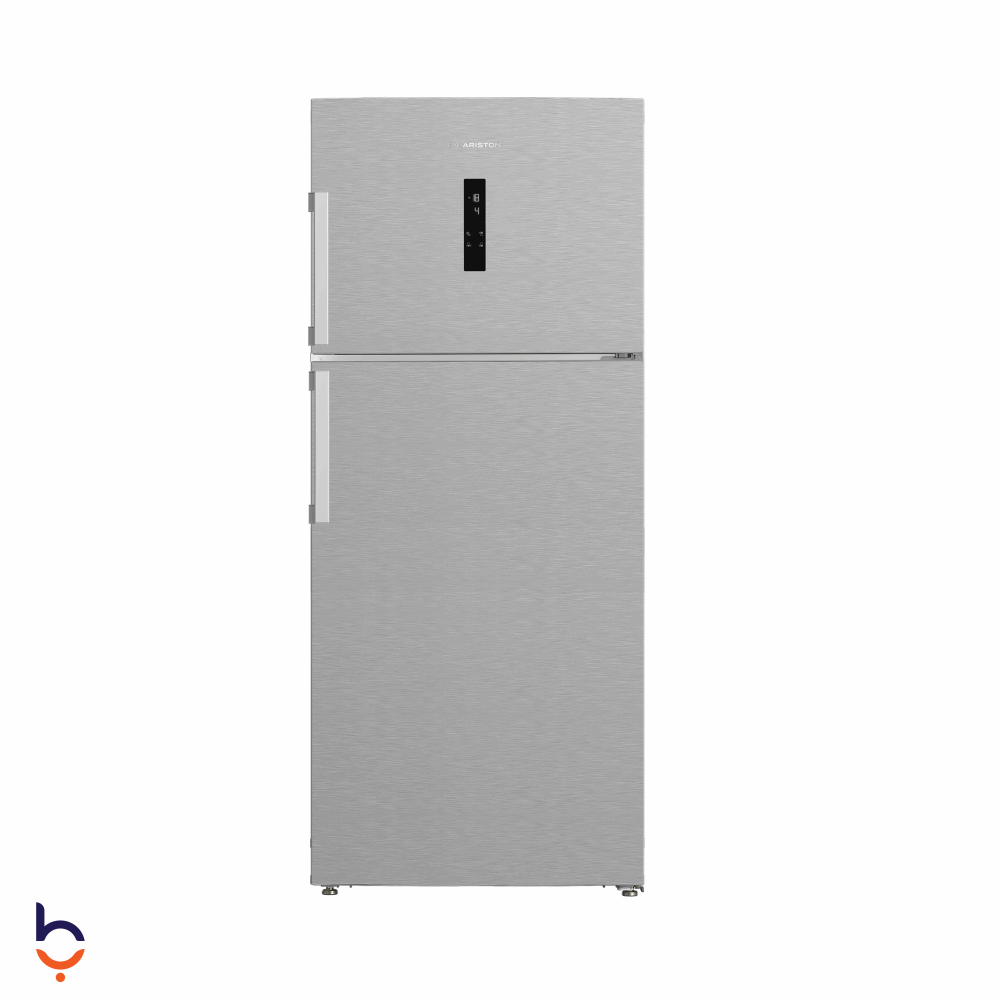 ثلاجة اريستون 590 لتر بفريزر علوي ، نوفروست ، بانفرتر - ART78 F6593 XNA سيلفر
