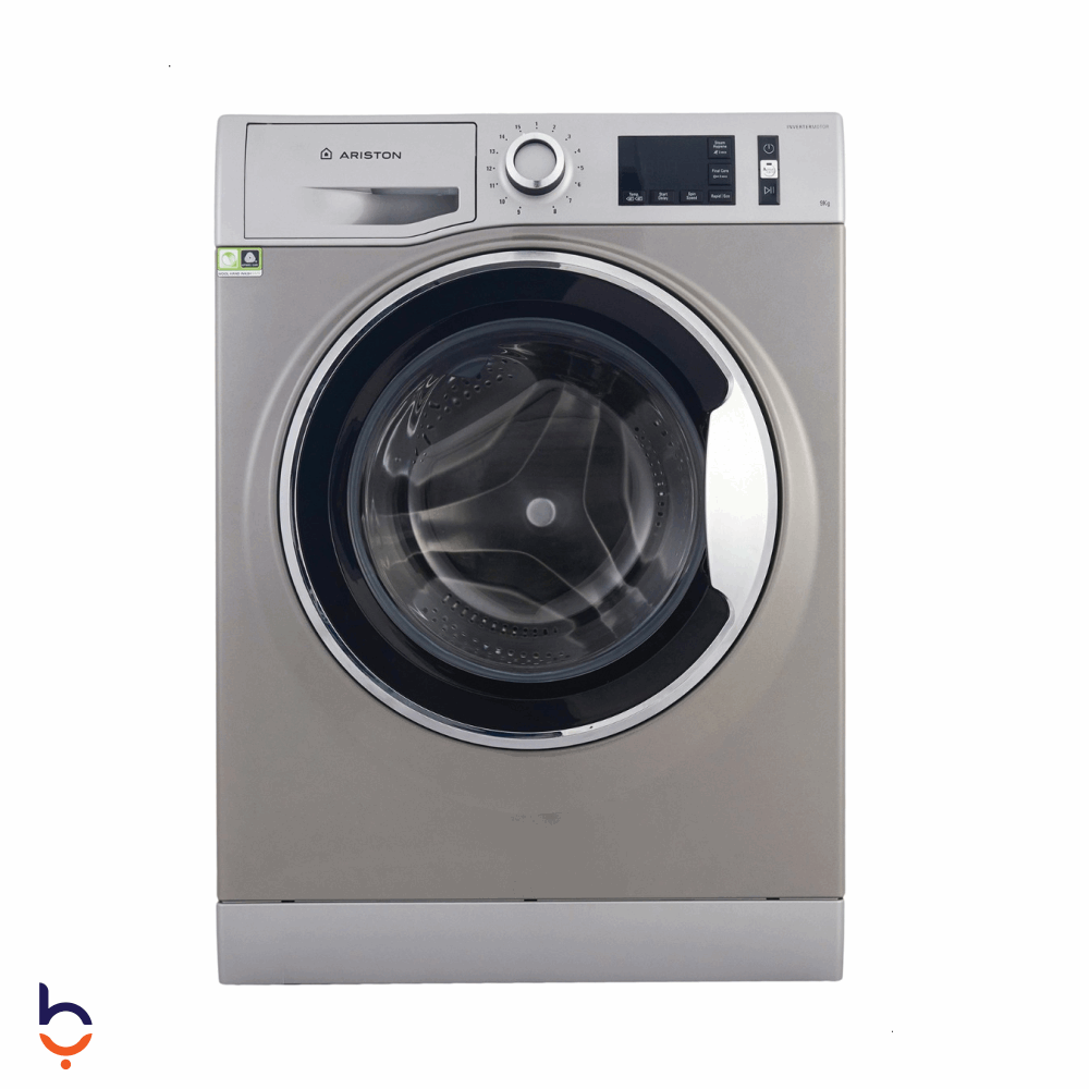 Front Load Automatic Washing Machine Ariston 9Kg Ariston Inverter Front Load Washing Machine , 9 kg , Silver - NLM11 946 SC A EX Silver