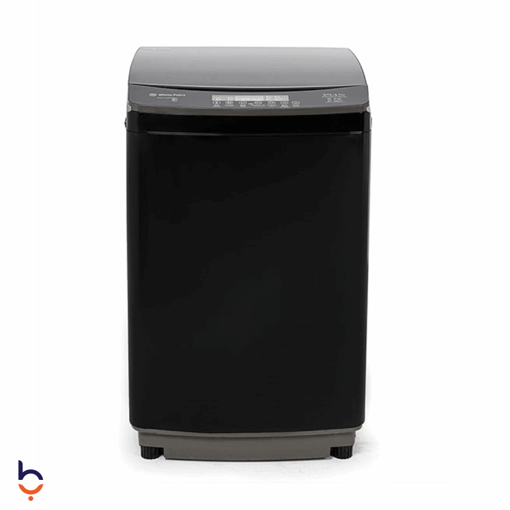 غسالة ملابس اوتوماتيك تحميل علوي وايت بوينت 13 كيلو باب زجاج هيدروليك، WPTL13DFGBMA اسود