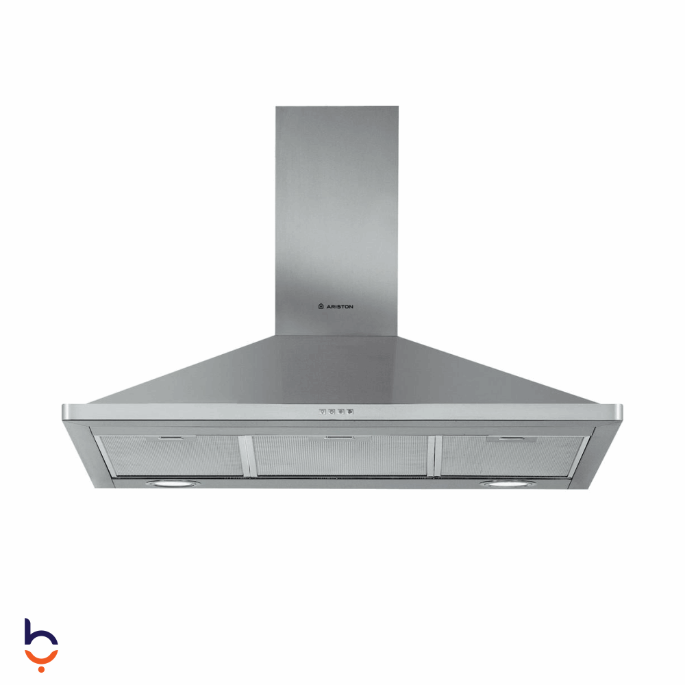 شفاط اريستون 90 سم بلت ان هرمي - AHPN9.4FLMX ستانلس ستيل