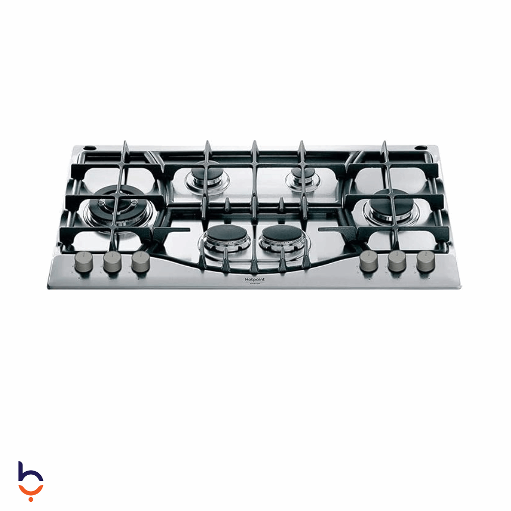 مسطح اريستون 90 سم بلت ان 6 شعلة - PHN 961 TS/IX/A سيلفر